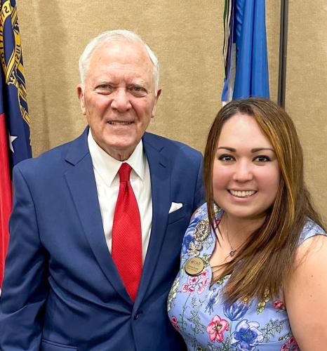 Nathan deal and Celine Higgins Evans