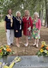 Grave Marking of Member, Anne Ingle, on June 12 in Bolivar, TN. Regent Karen Kivette, Vice Regent Melissa Tanner, Recording Secretary Andrea Riddle and Past Regent Linda Lopez attended. Members of the Hatchie Chapter, Anne’s original chapter, were also present and participated in the ceremony.