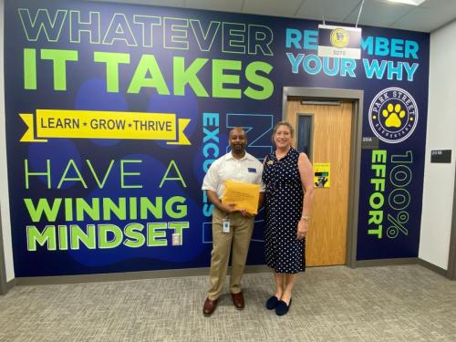 Dropping off Constitution packets at schools. We have a few more to go to reach our final total of 45 elementary schools as of 24 AUG 2023.