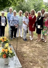 Grave Marking of Member, Anne Ingle, on June 12 in Bolivar, TN. Regent Karen Kivette, Vice Regent Melissa Tanner, Recording Secretary Andrea Riddle and Past Regent Linda Lopez attended. Members of the Hatchie Chapter, Anne’s original chapter, were also present and participated in the ceremony.